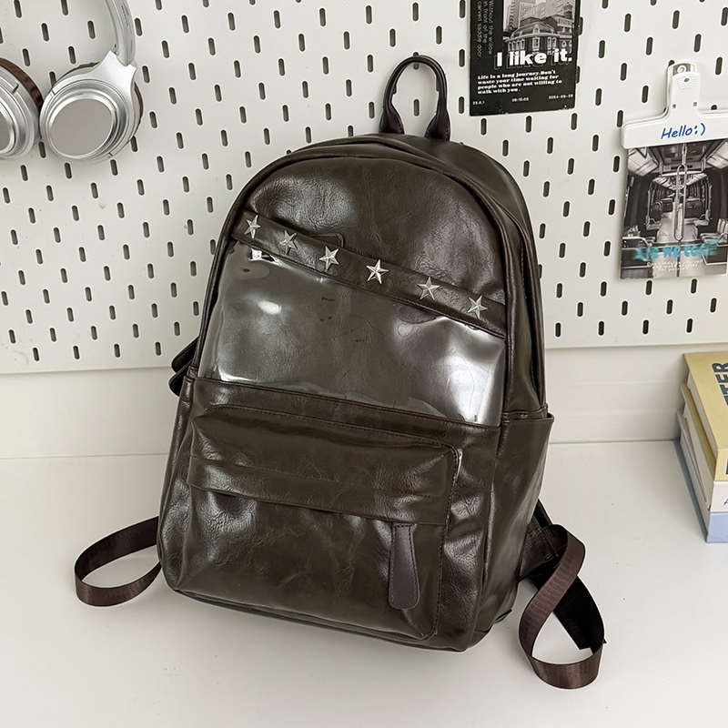 PU Leather Backpack Purse for  - огляд і ціна Leather Work Rucksack Mens