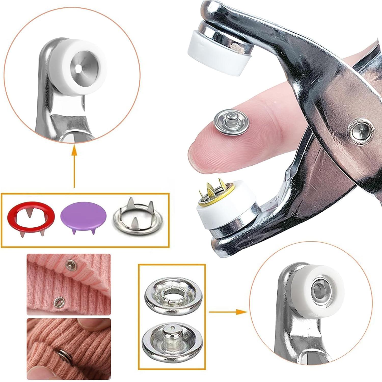 100 Sets Metal Snaps Buttons w - огляд і ціна Rivet Setter Tool